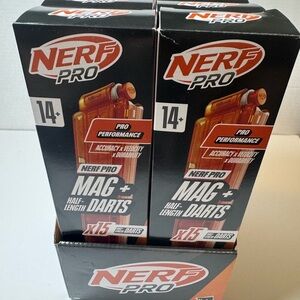 Nerf Pro Half-Length Dart Magazine, 15 Nerf Pro Half-Length Darts, 14+